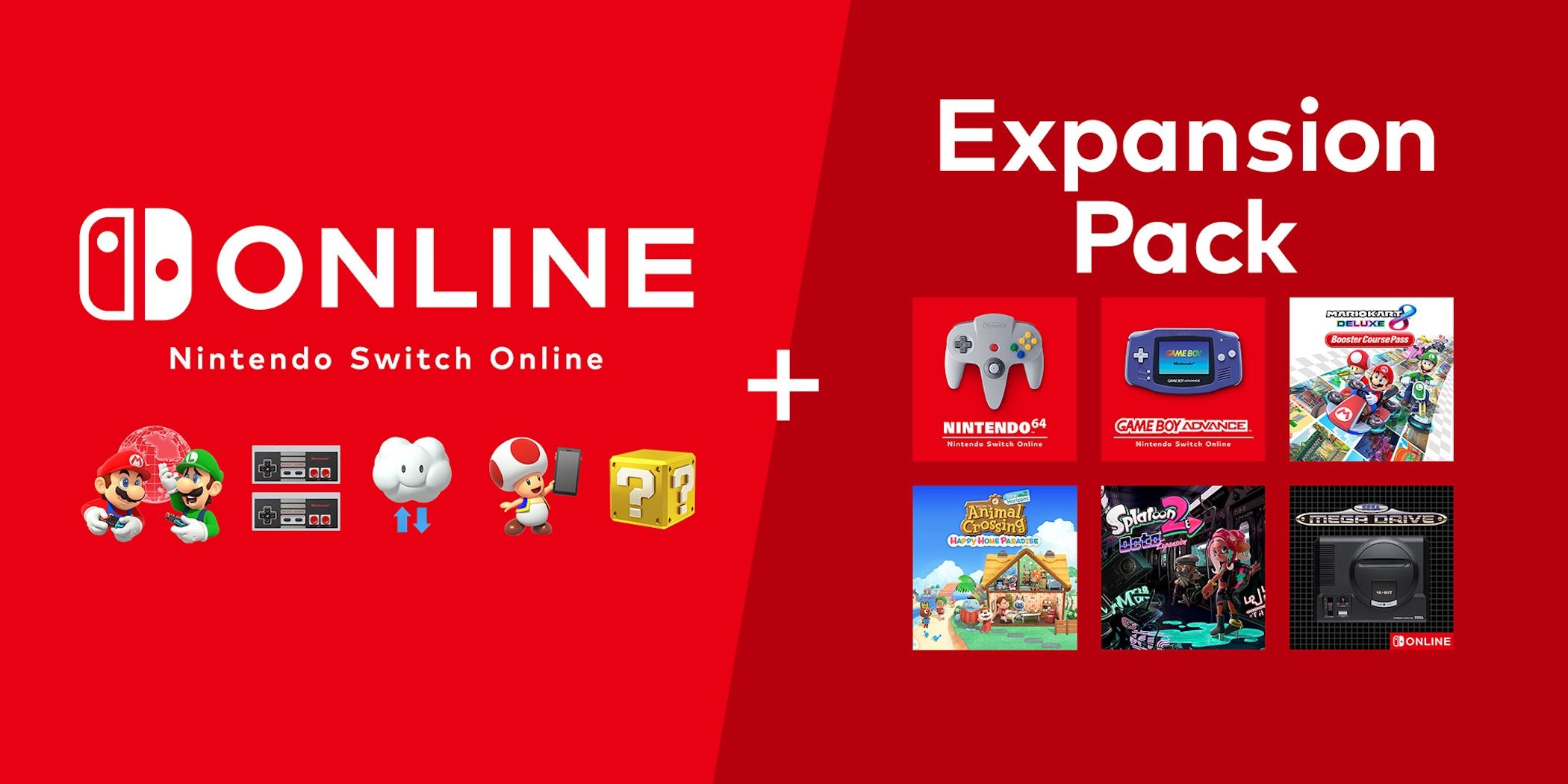 Nintendo Switch Online and Expansion Pack contents.