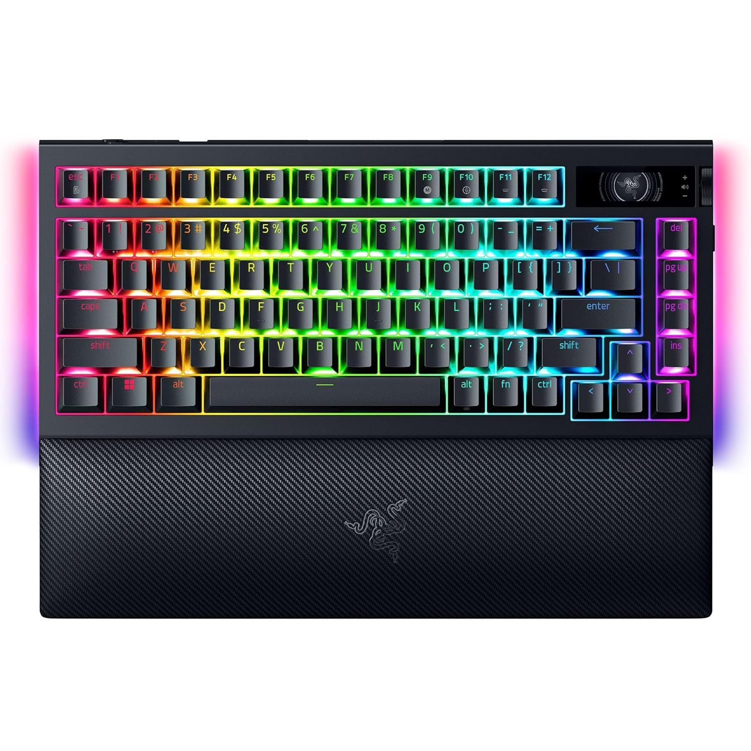 Razer BlackWidow V4 Pro 75% gaming keyboard.