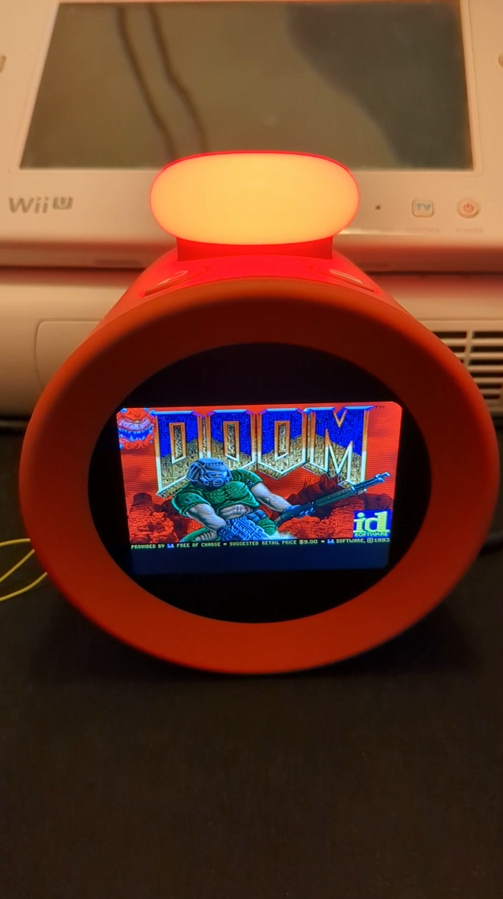 Doom on the Alarmo clock.