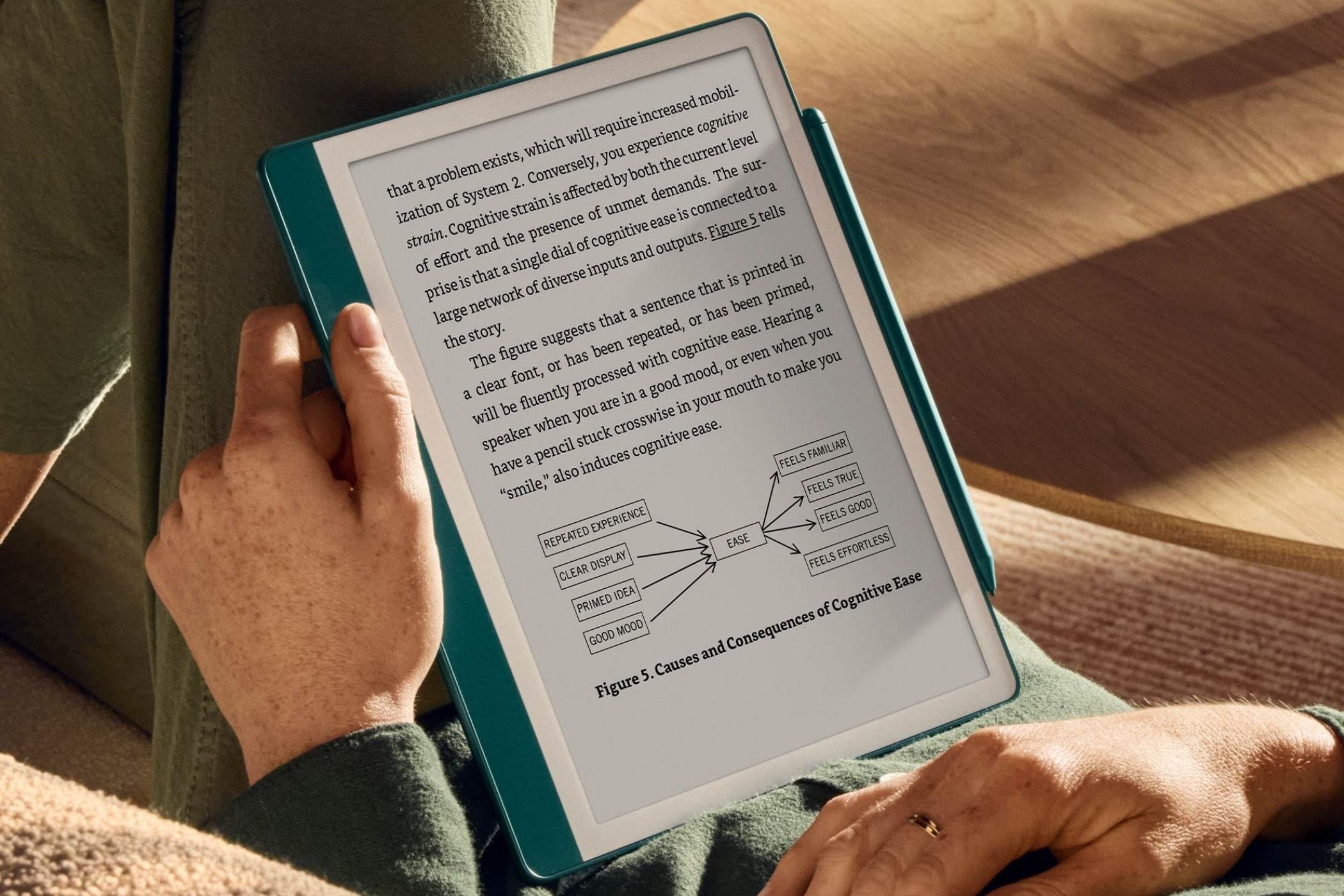 amazon kindle scribe with an attached stylus