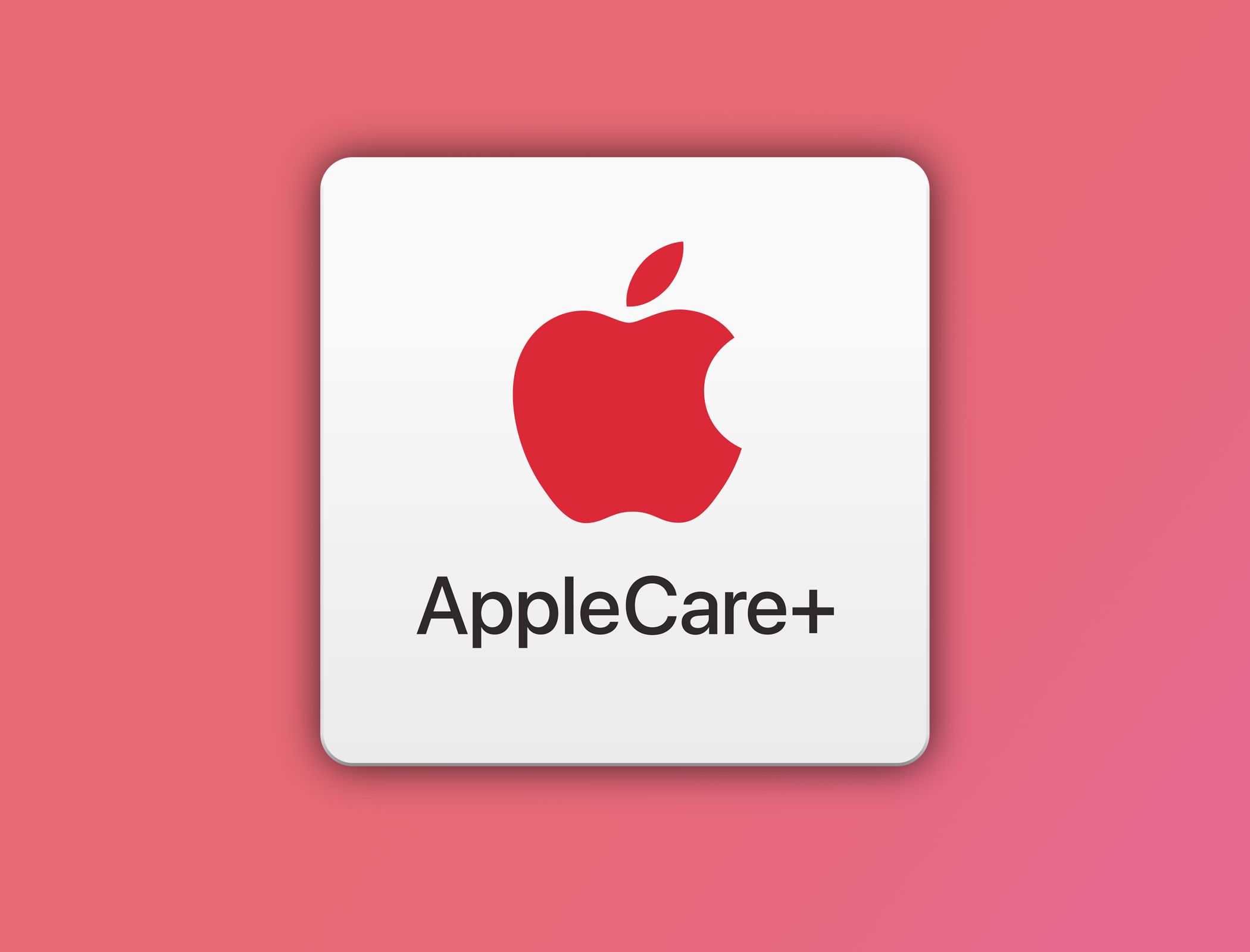 AppleCare+ logo over a gradient background.