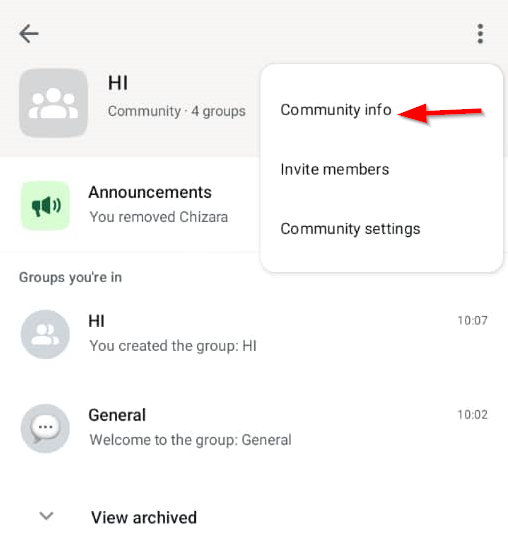 Community Info