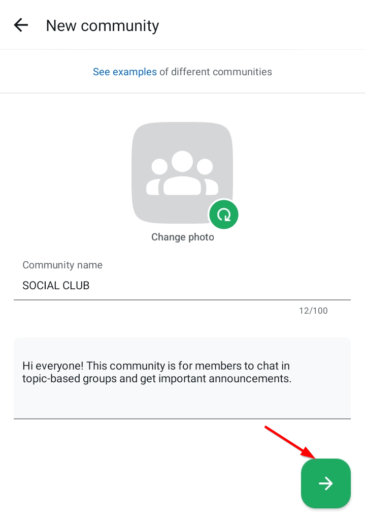 Confirm Community WhatsApp