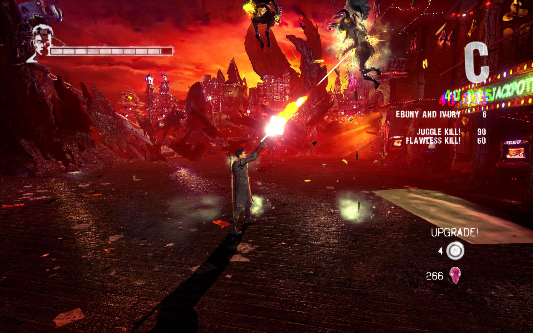 A promotional screenshot from the video game DmC: Devil May Cry.