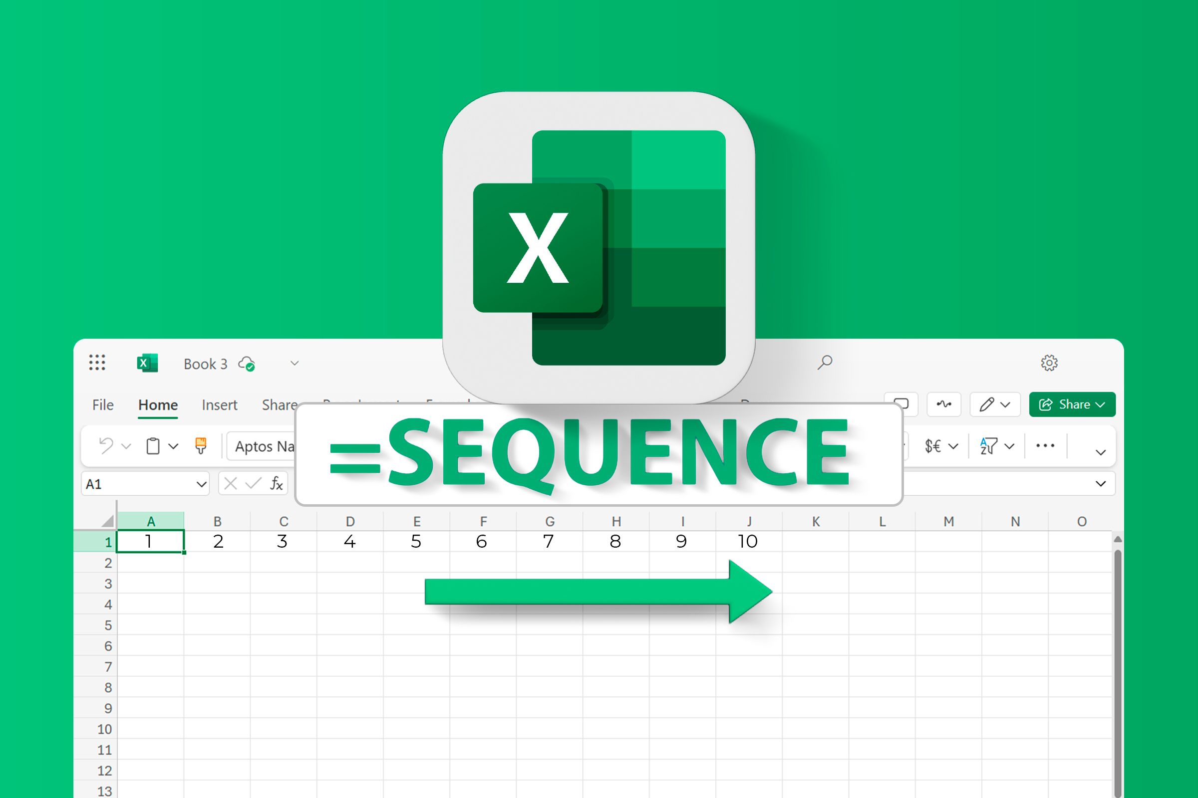 How to Use the SEQUENCE Function in Excel