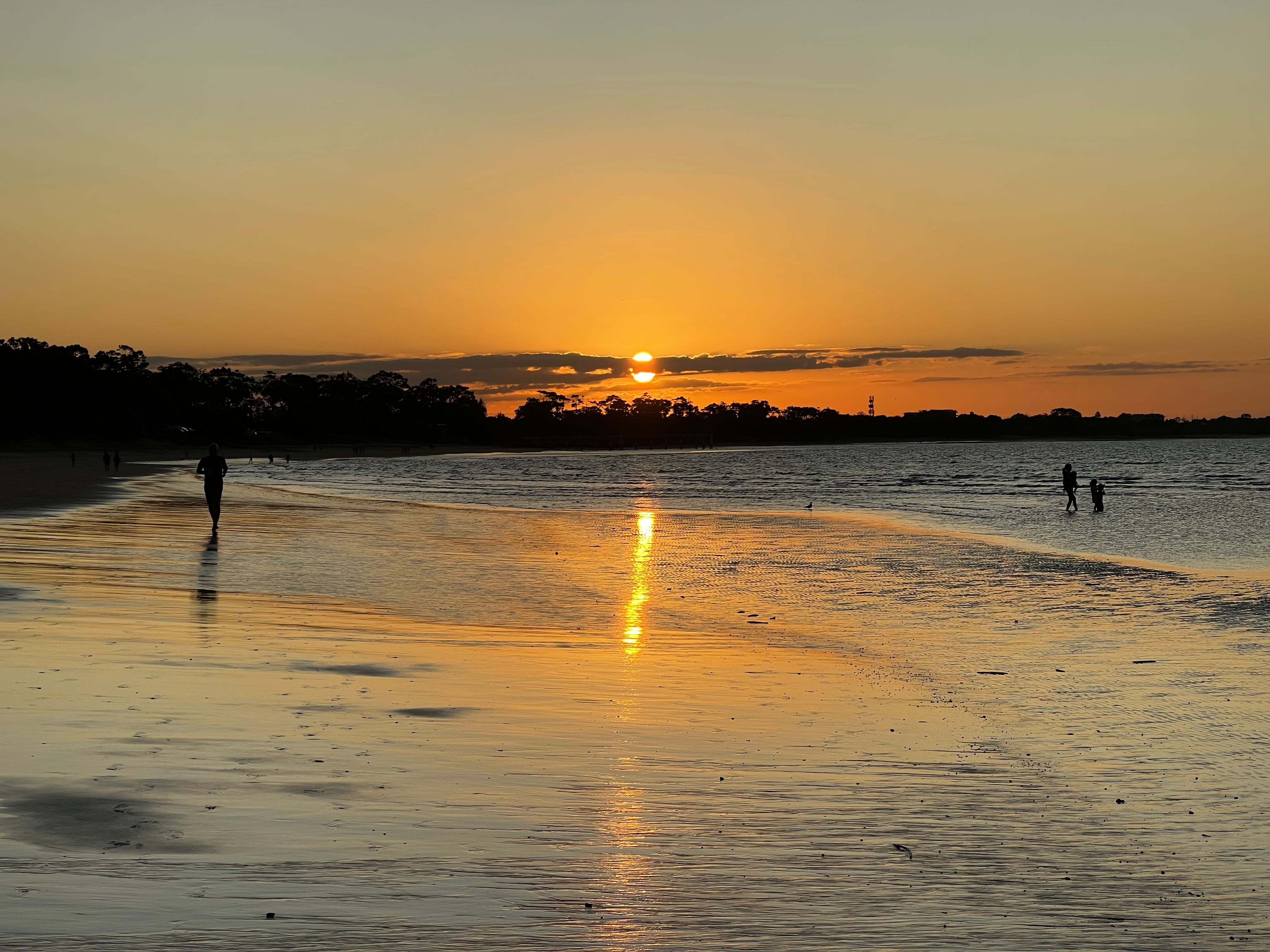 A sunset in Hervey Bay, Queensland, shot on an iPhone 13 Pro.