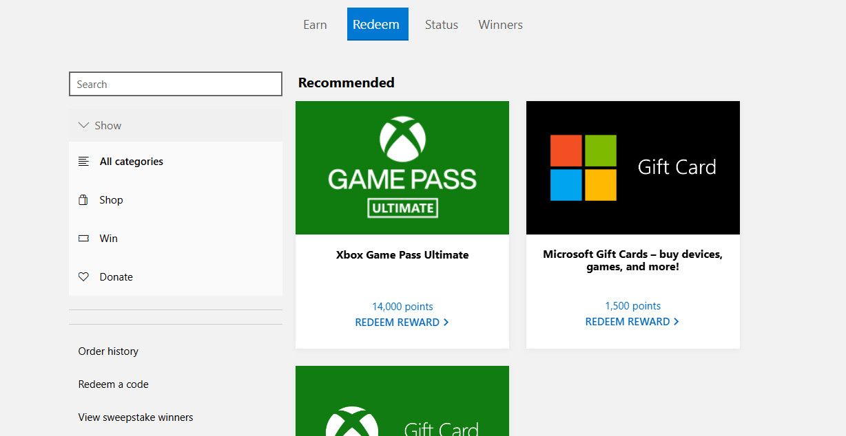 The Microsoft Rewards 