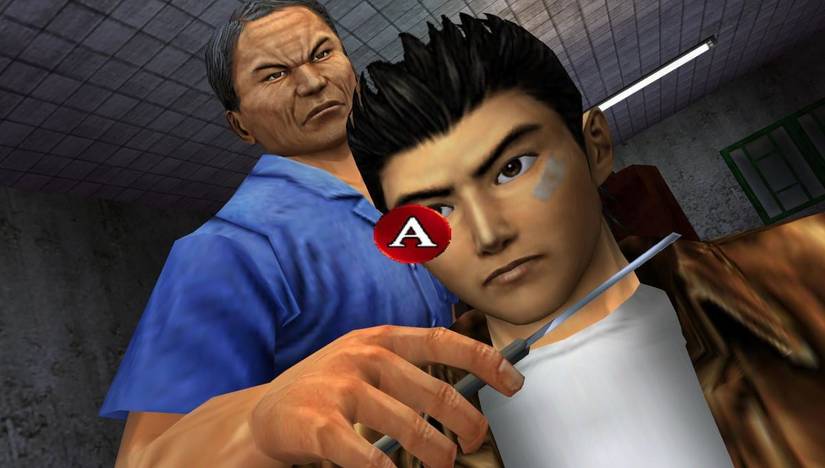 A quick time event in Shenmue 2.