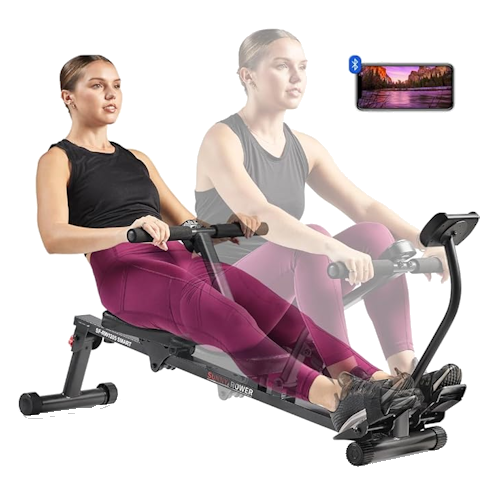 Sunny Health & Fitness Compact Adjustable Rowing Machine