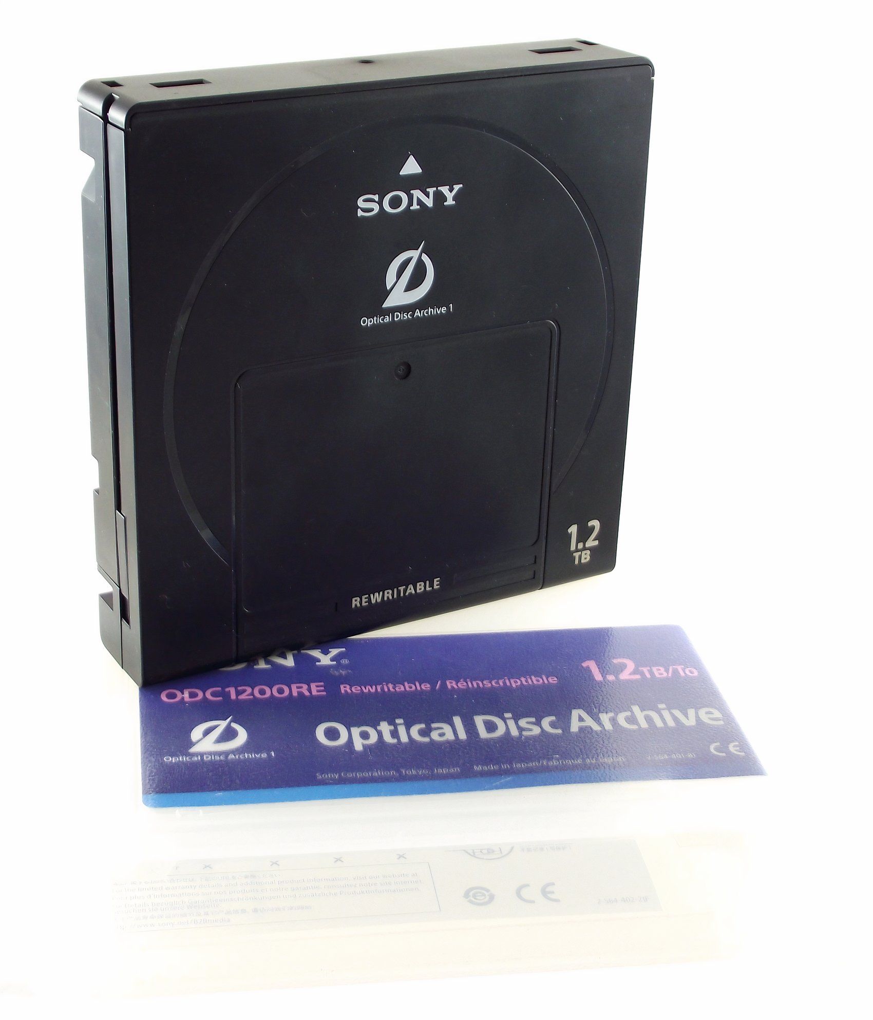 The Optical Disc Archive cartridge.