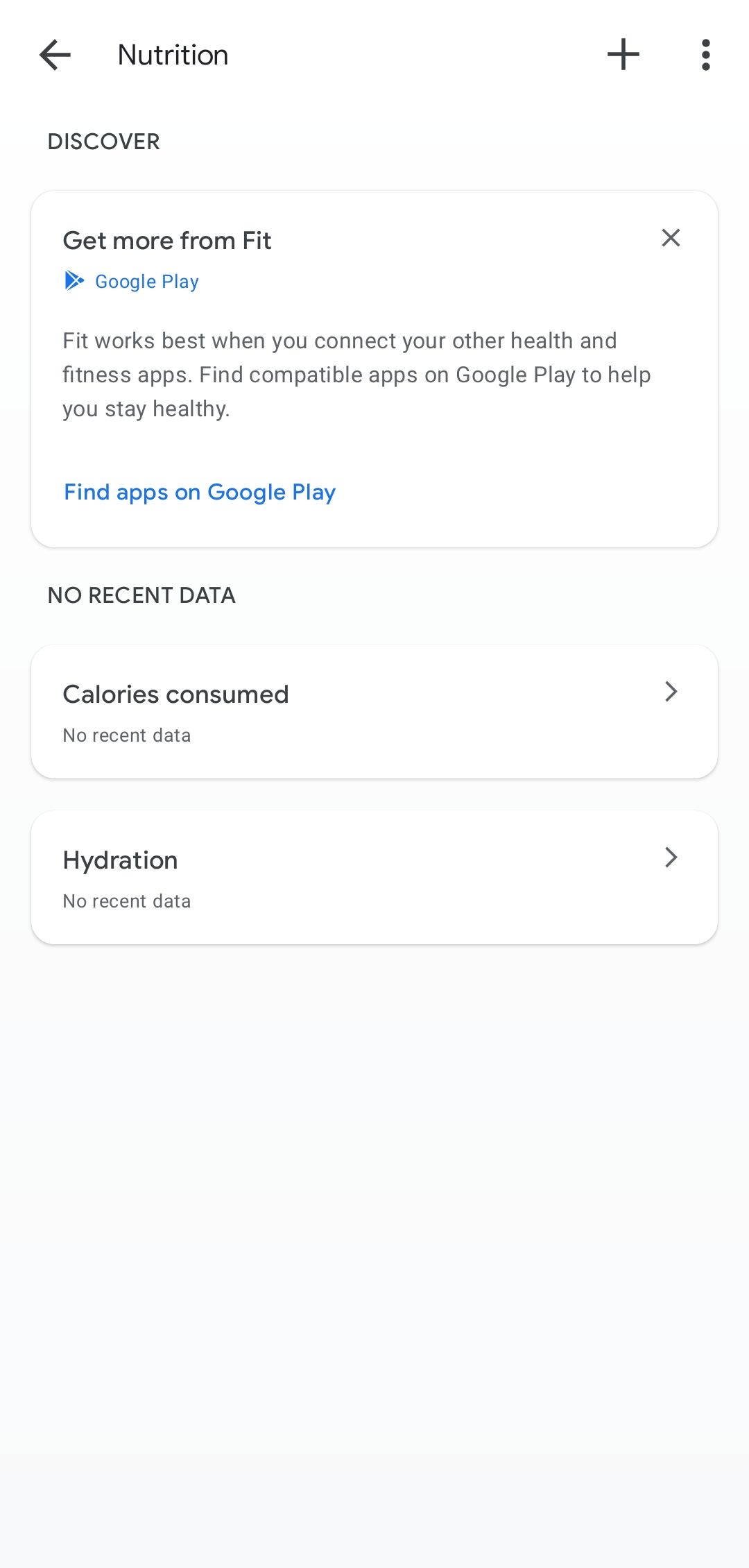 track nutrition google fit