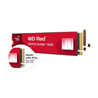 Western Digital 1TB WD Red SN700 на прозрачном фоне