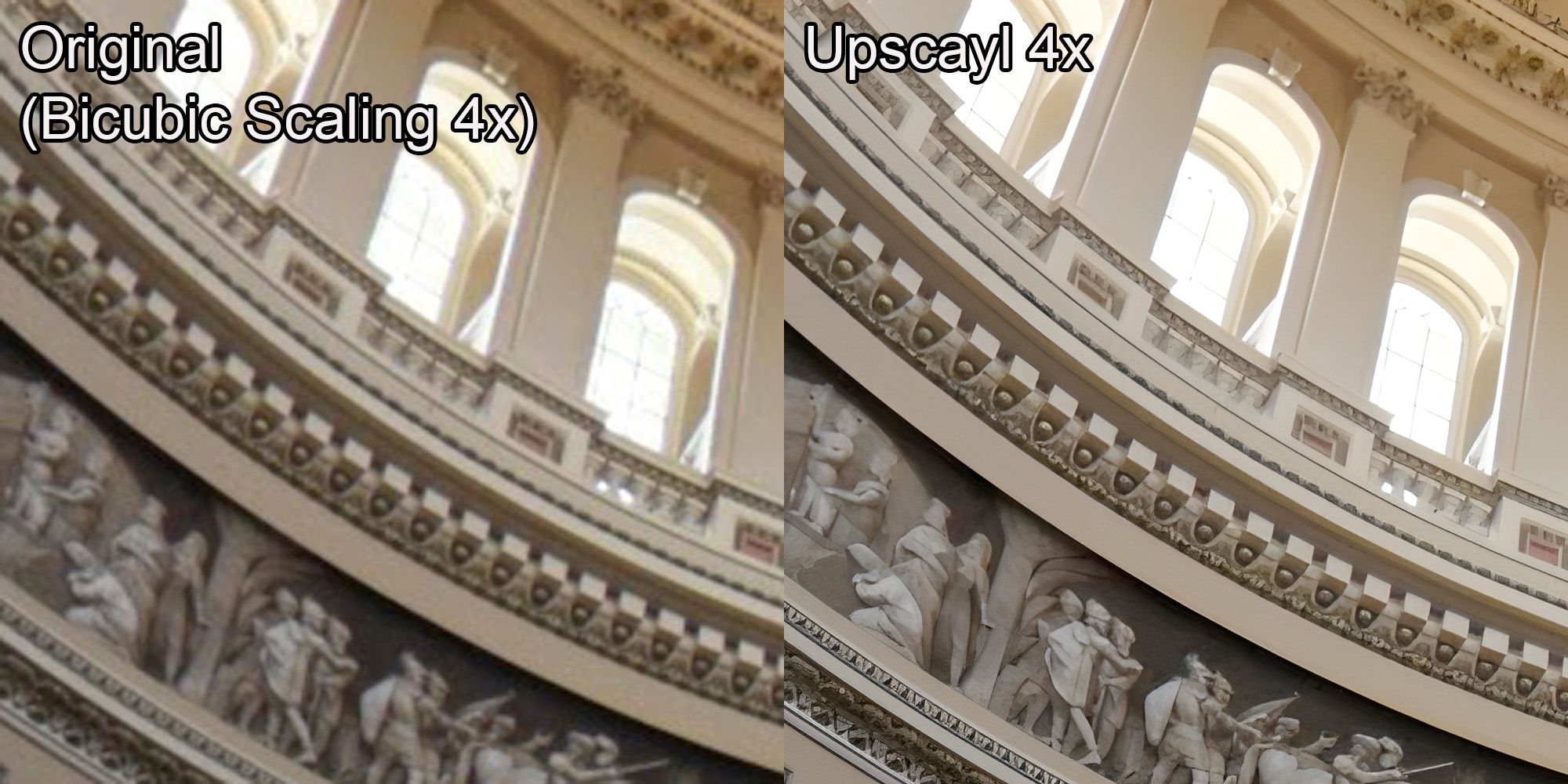 Demo image of 4x upscaling.