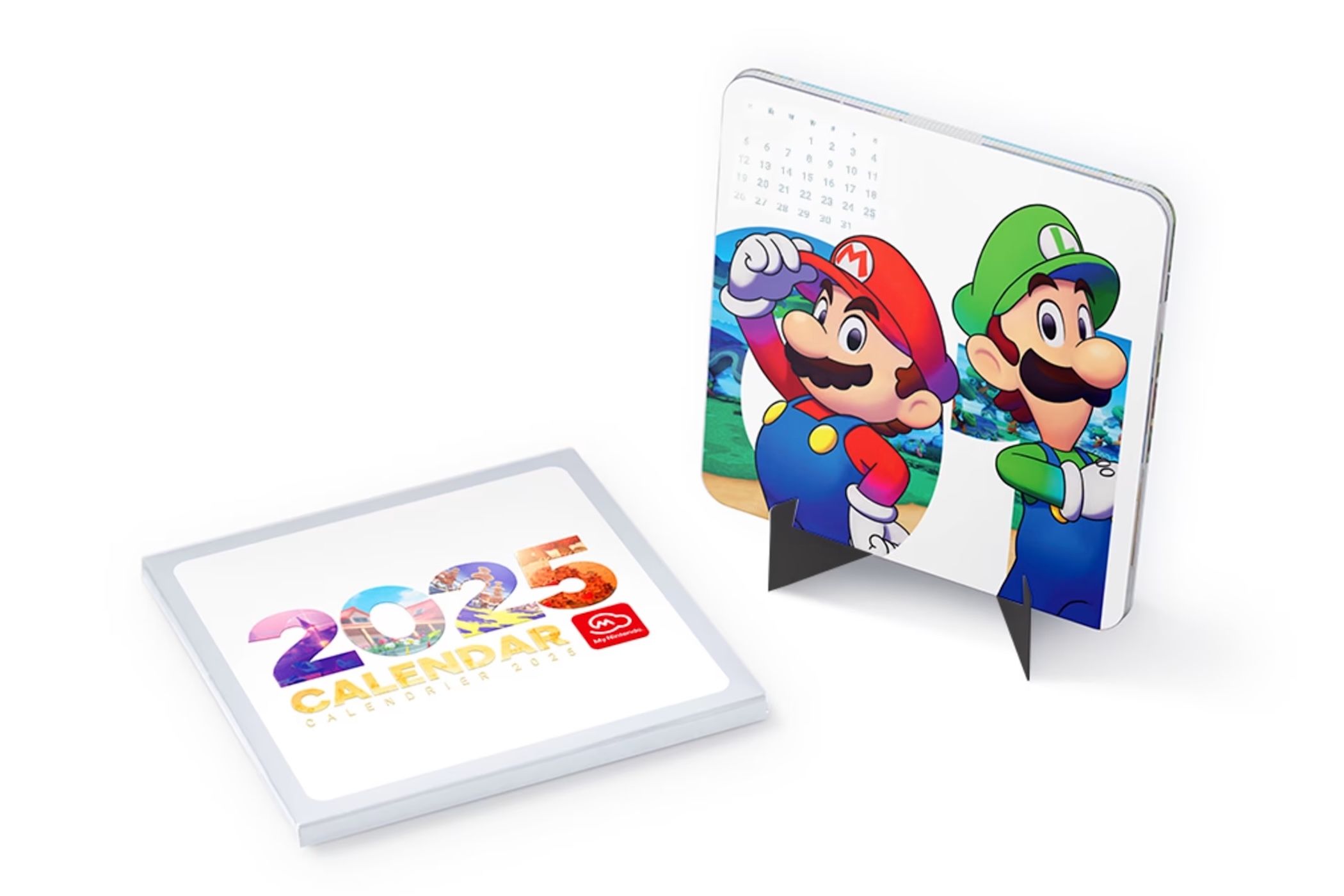 Nintendo 2025 calendar from the My Nintendo reward program.