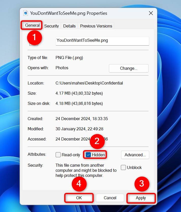 4 Ways to Hide Files and Folders on Windows 11