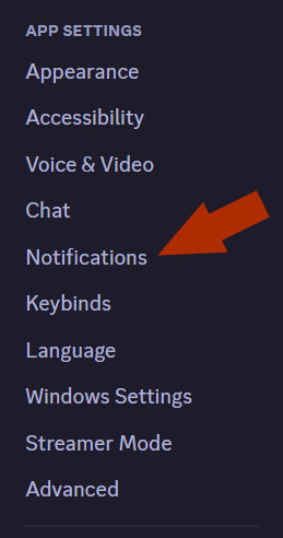 Disable Discord Reaction Notifications on Desktop - Step 2