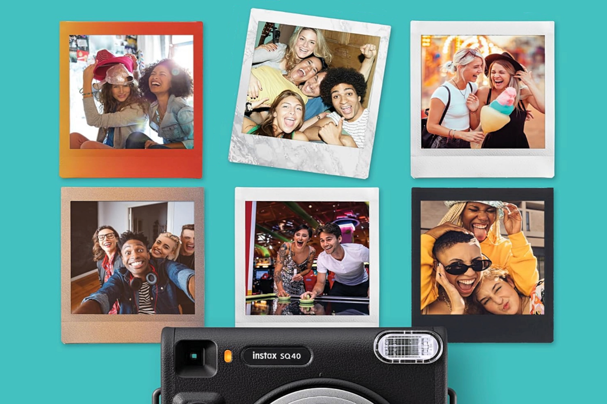 A range of photos taken by the Fujifilm Instax SQ40.