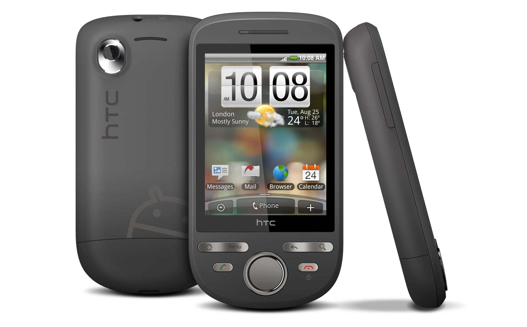 An HTC Tattoo Android phone. 