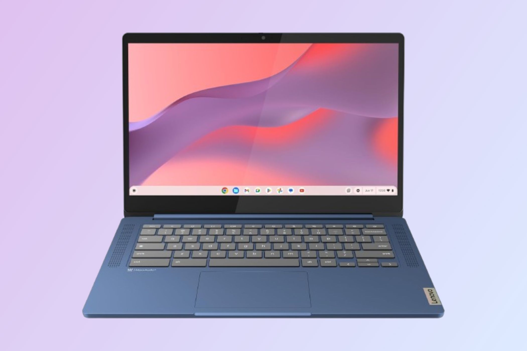 Lenovo IdeaPad Slim 3 on a gradient background