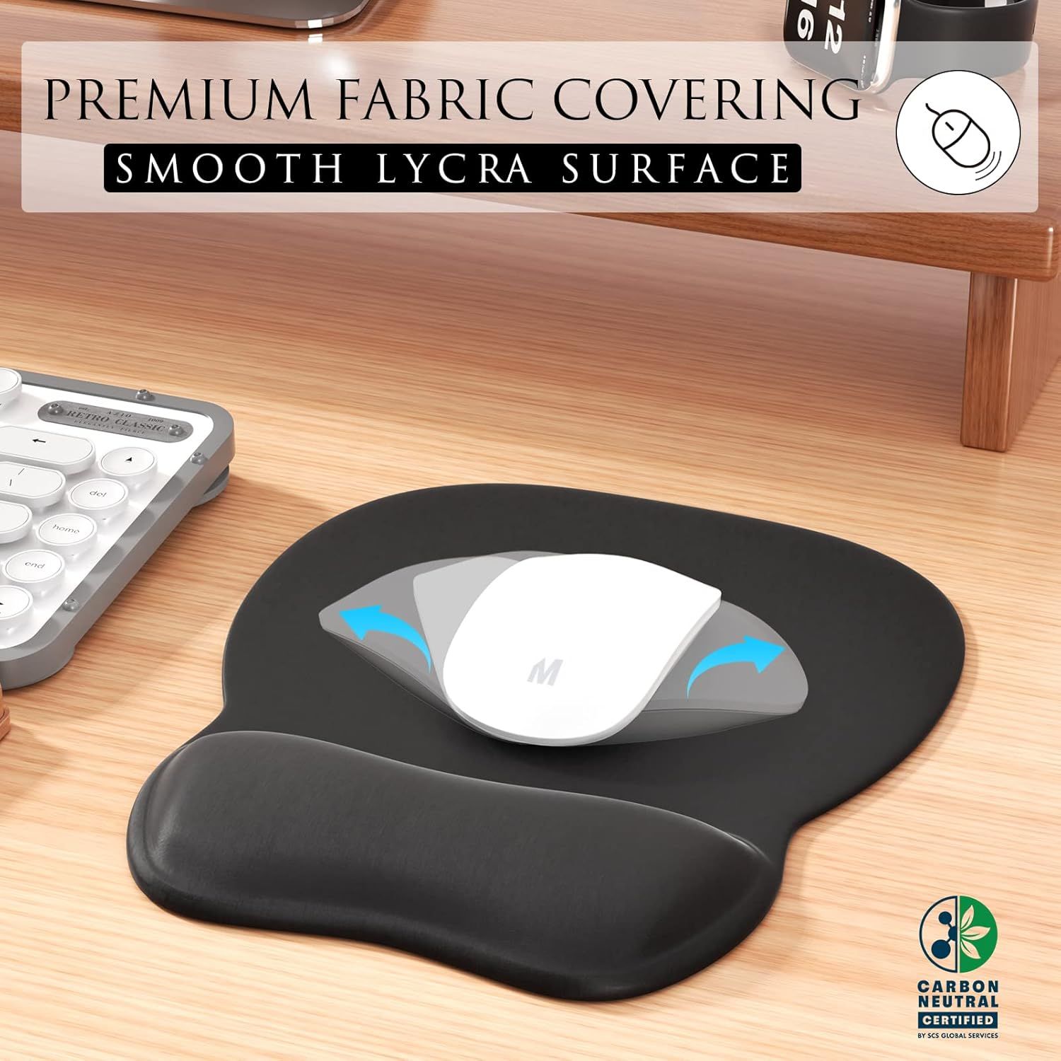 Mouse Pad With Wrist Support.