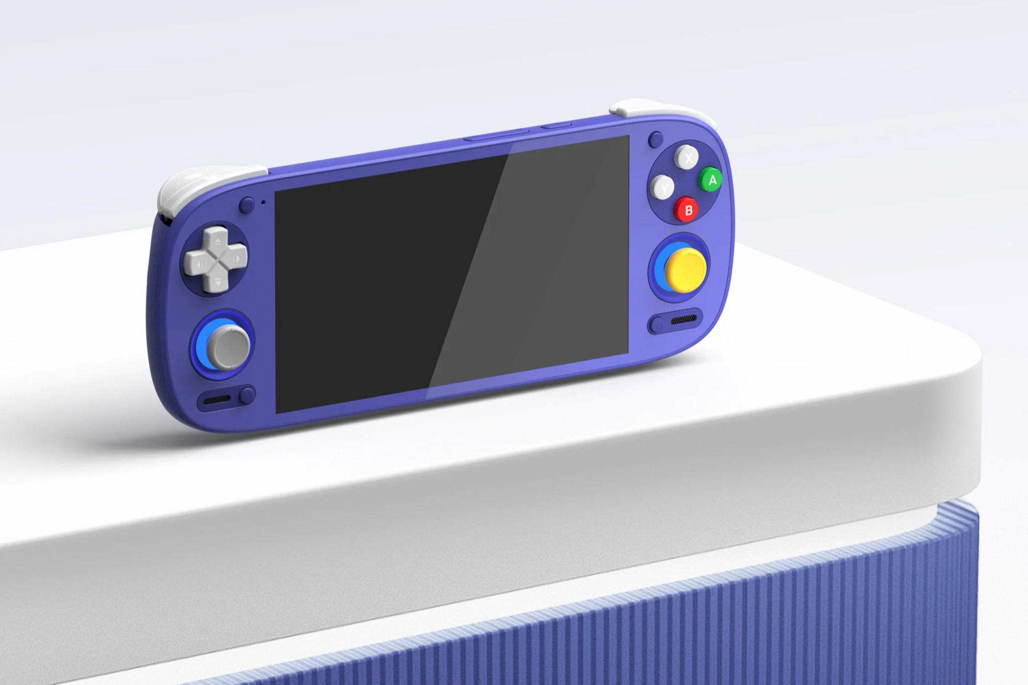 Retroid Pocket 5 Android gaming handheld in N64 color choice. 