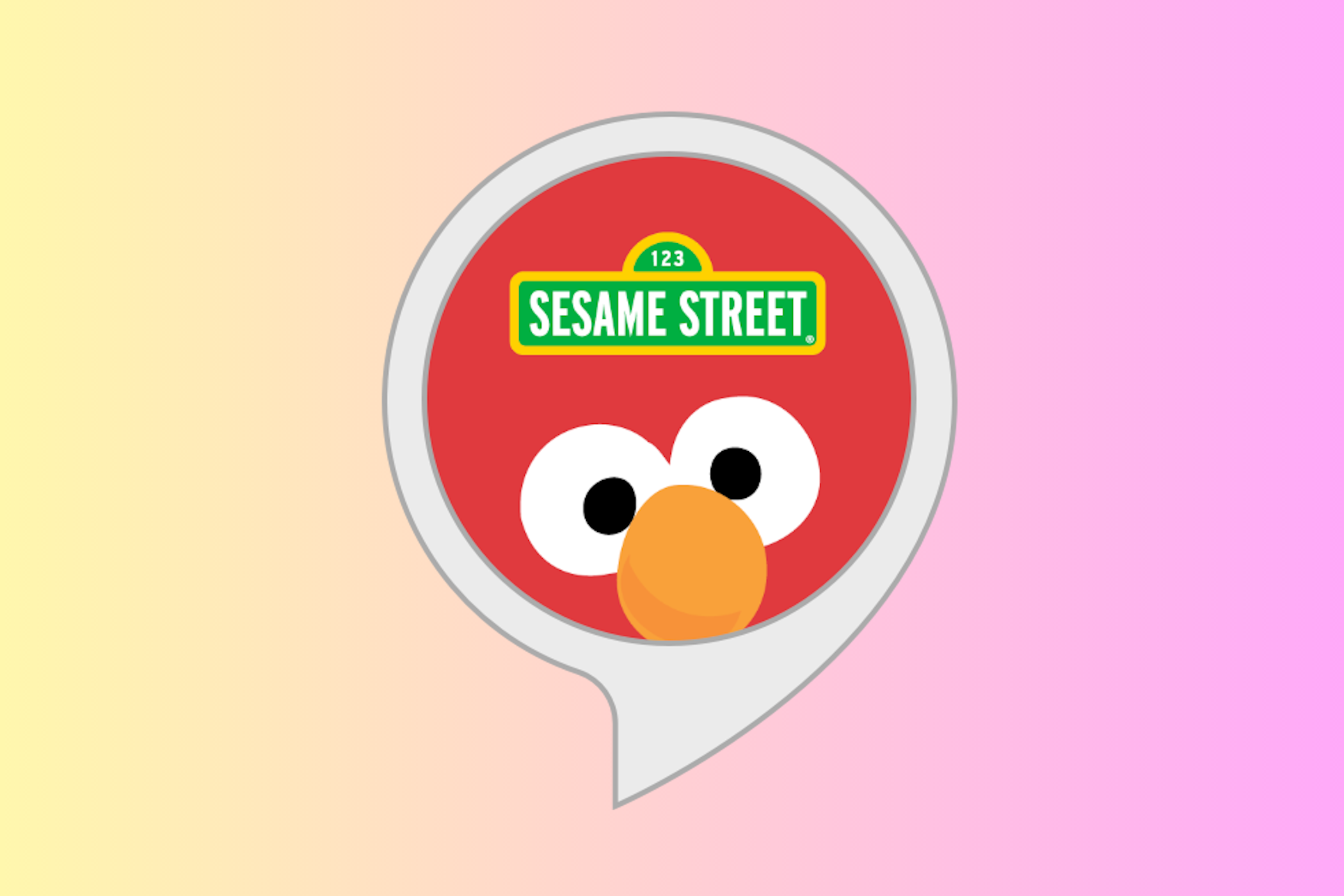 Amazon Alexa Sesame Street logo.