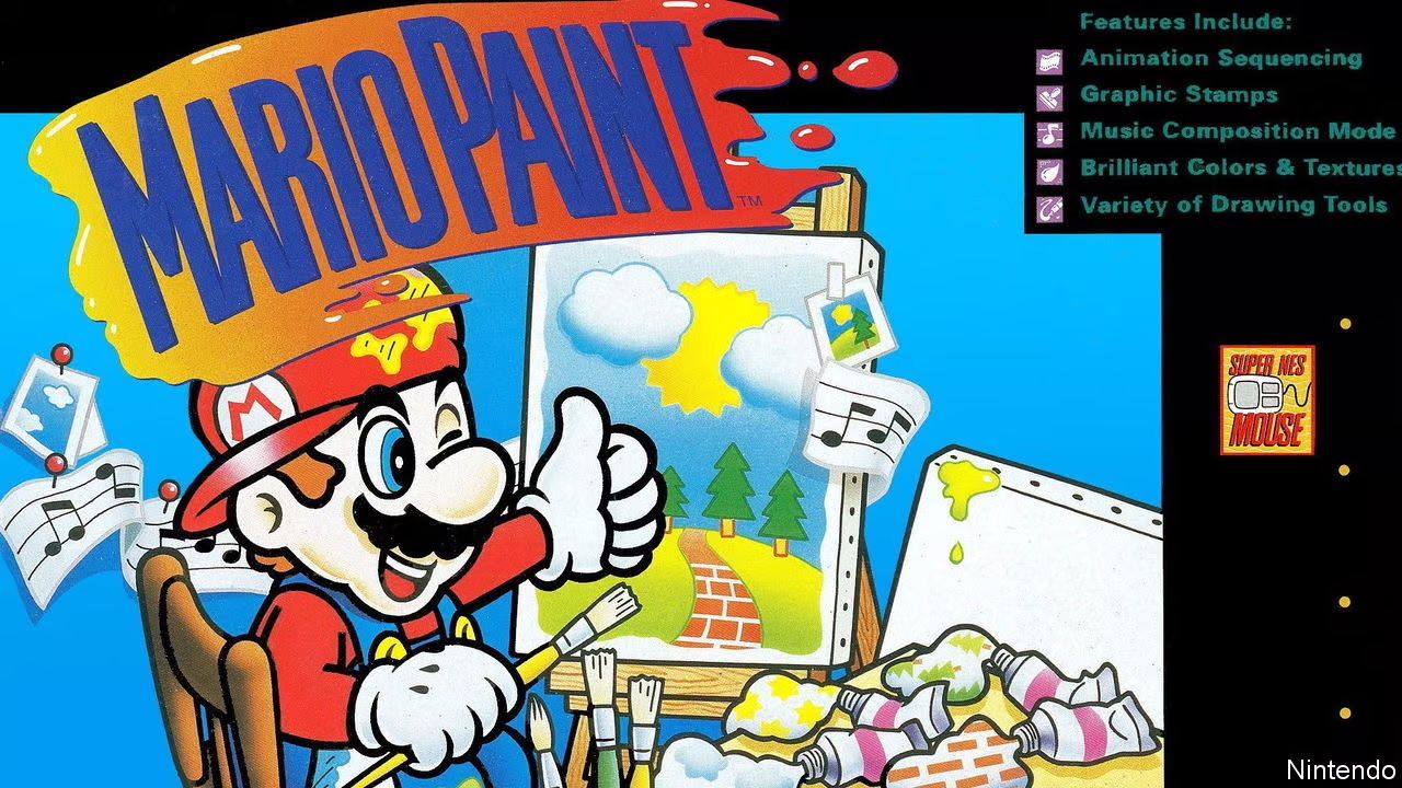 Mario Paint cartridge for SNES.