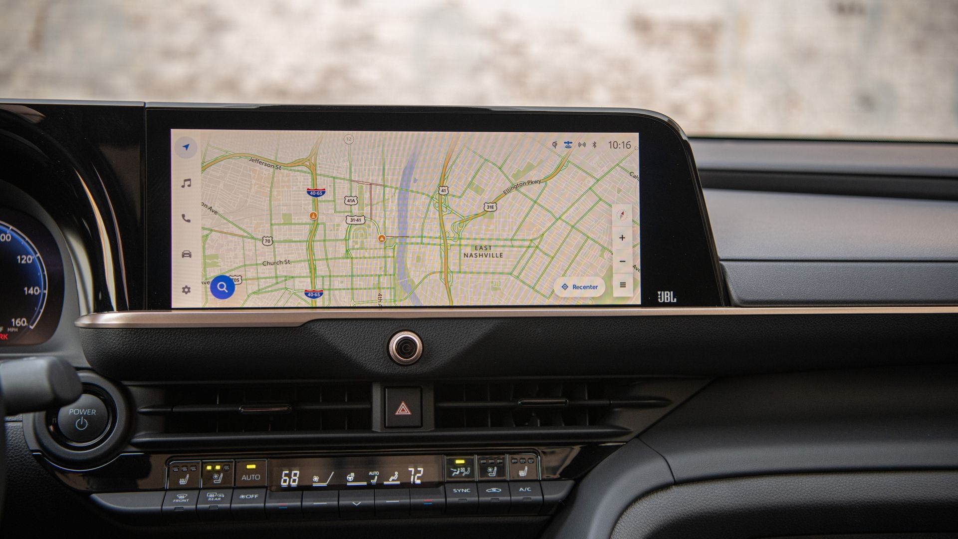 Close up of the infotainment screen in the 2025 Toyota Crown