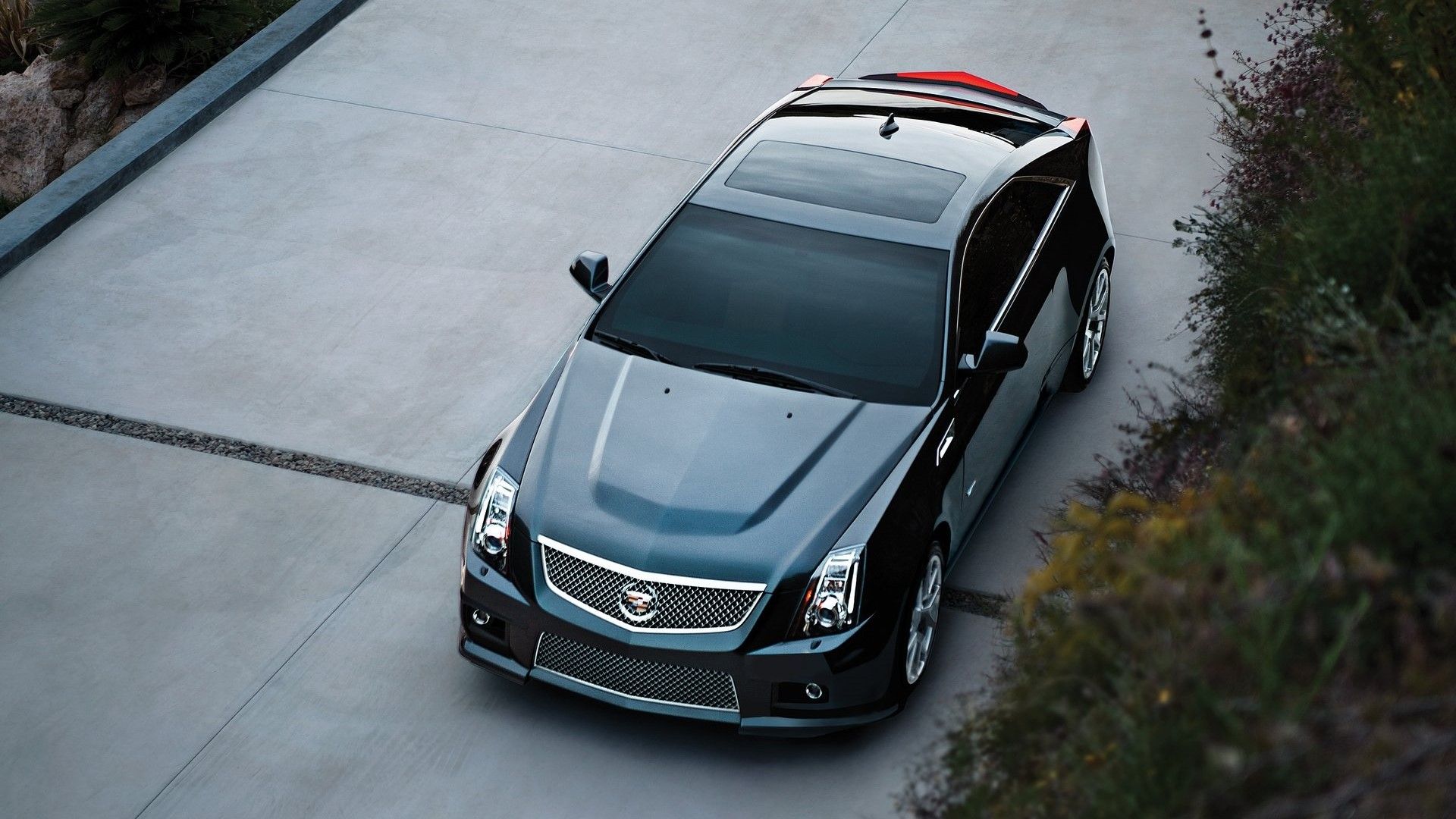 Top 3/4 view of a 2011 Cadillac CTS-V Coupe