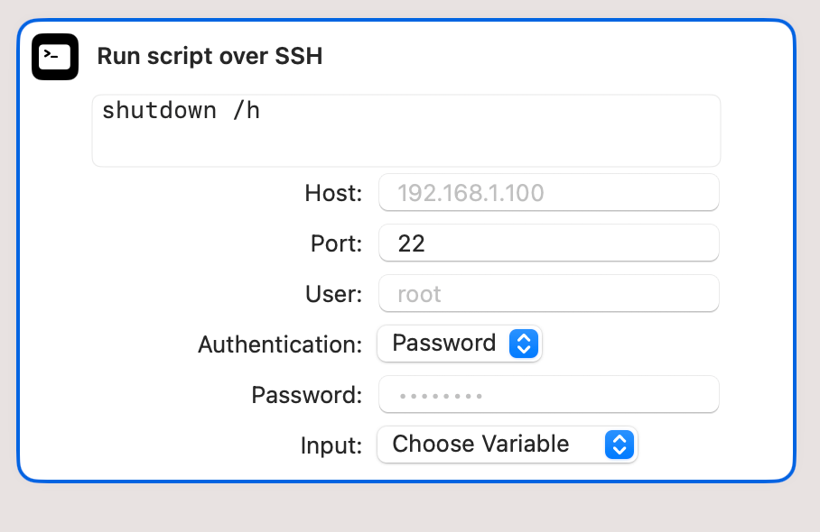 Configuring the hibernate shortcut in Wolow.