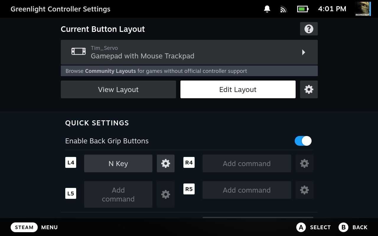 Greenlight controller layout finalized.