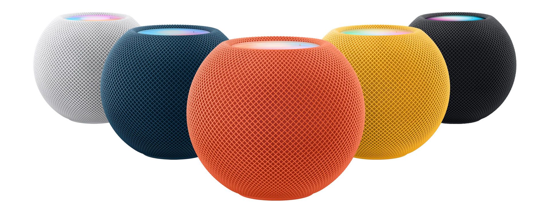 HomePod mini smart speakers.