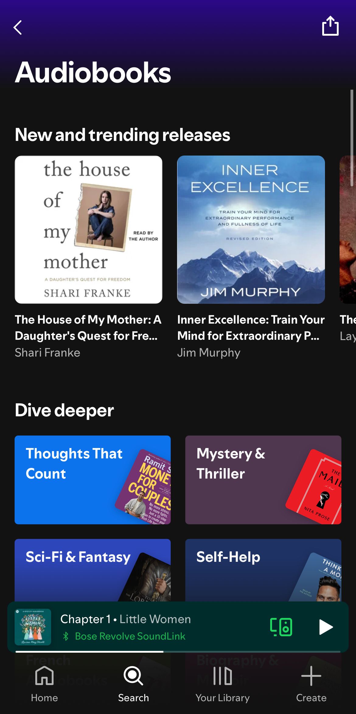 Audiobooks on Spotify.