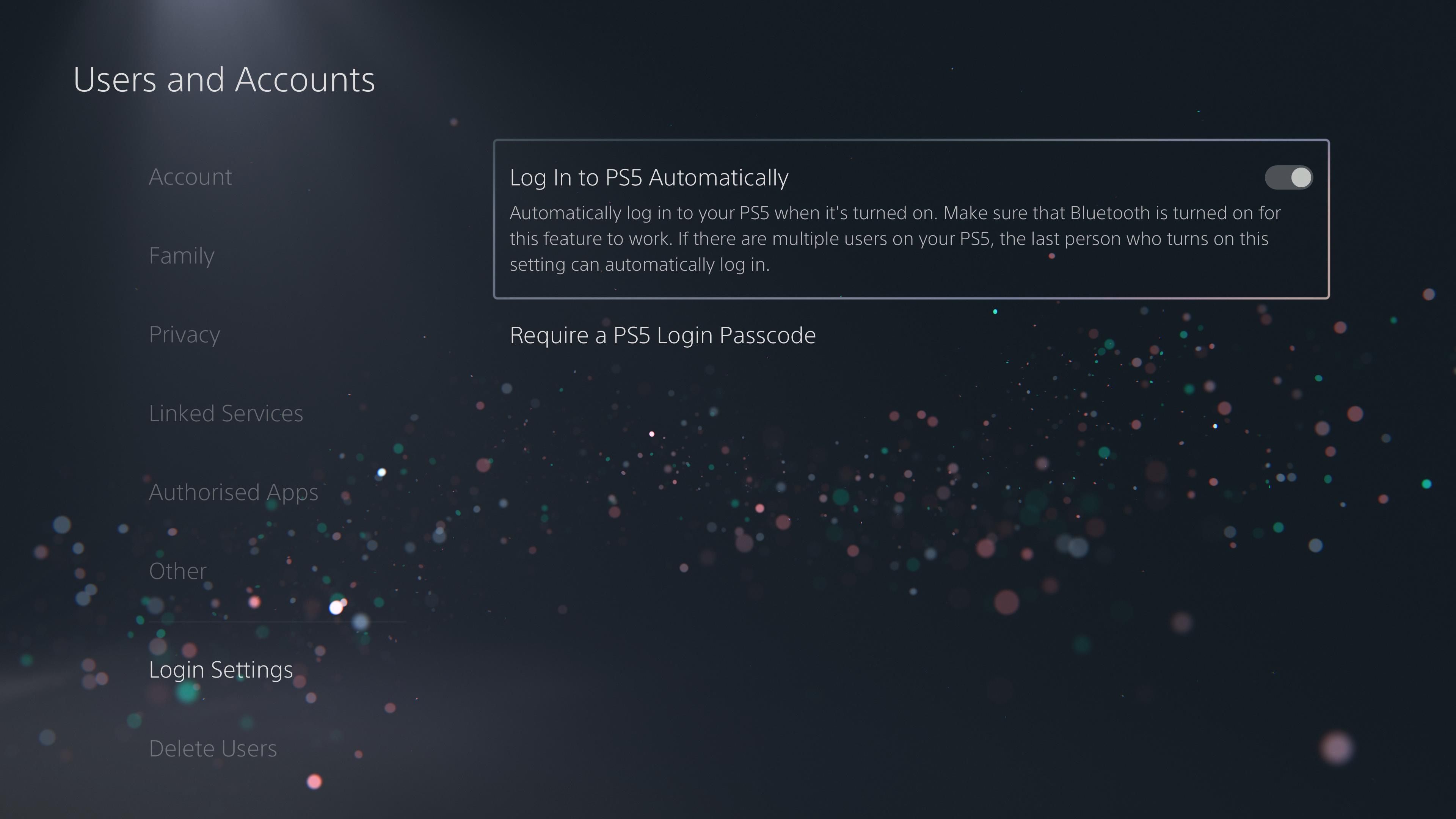 Log into your PS5 console automatically.