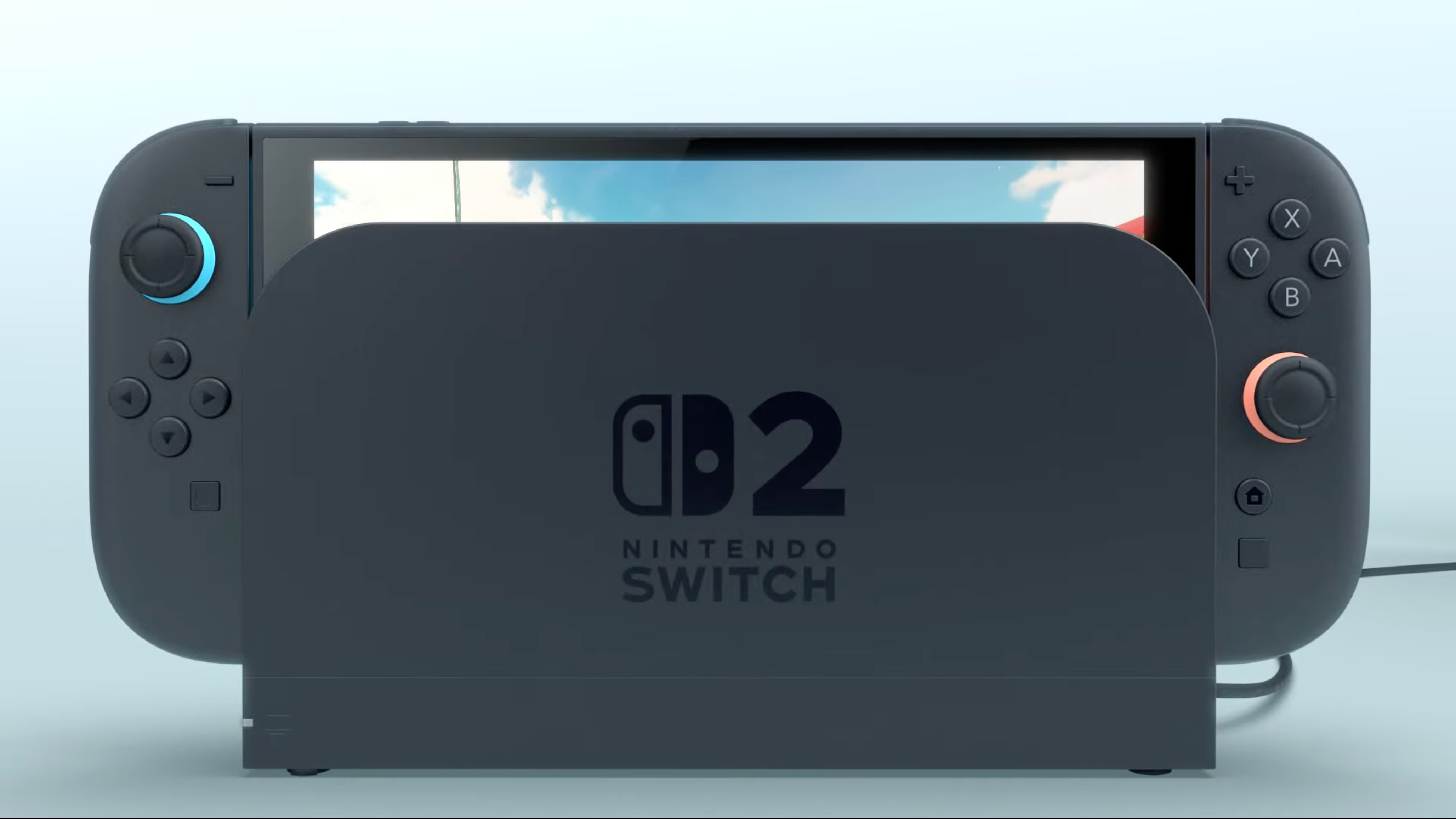 Nintendo Switch 2 in the dock.