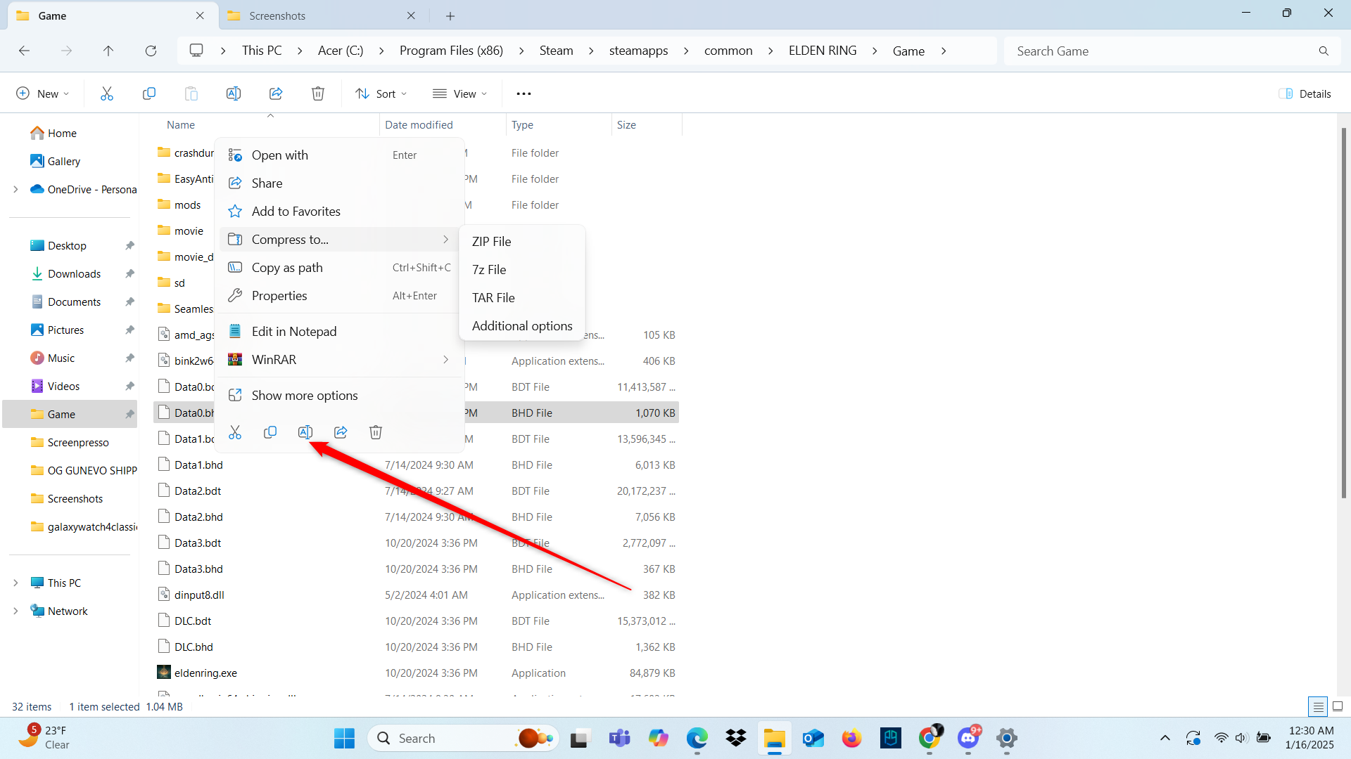 Rename Files in File Explorer.