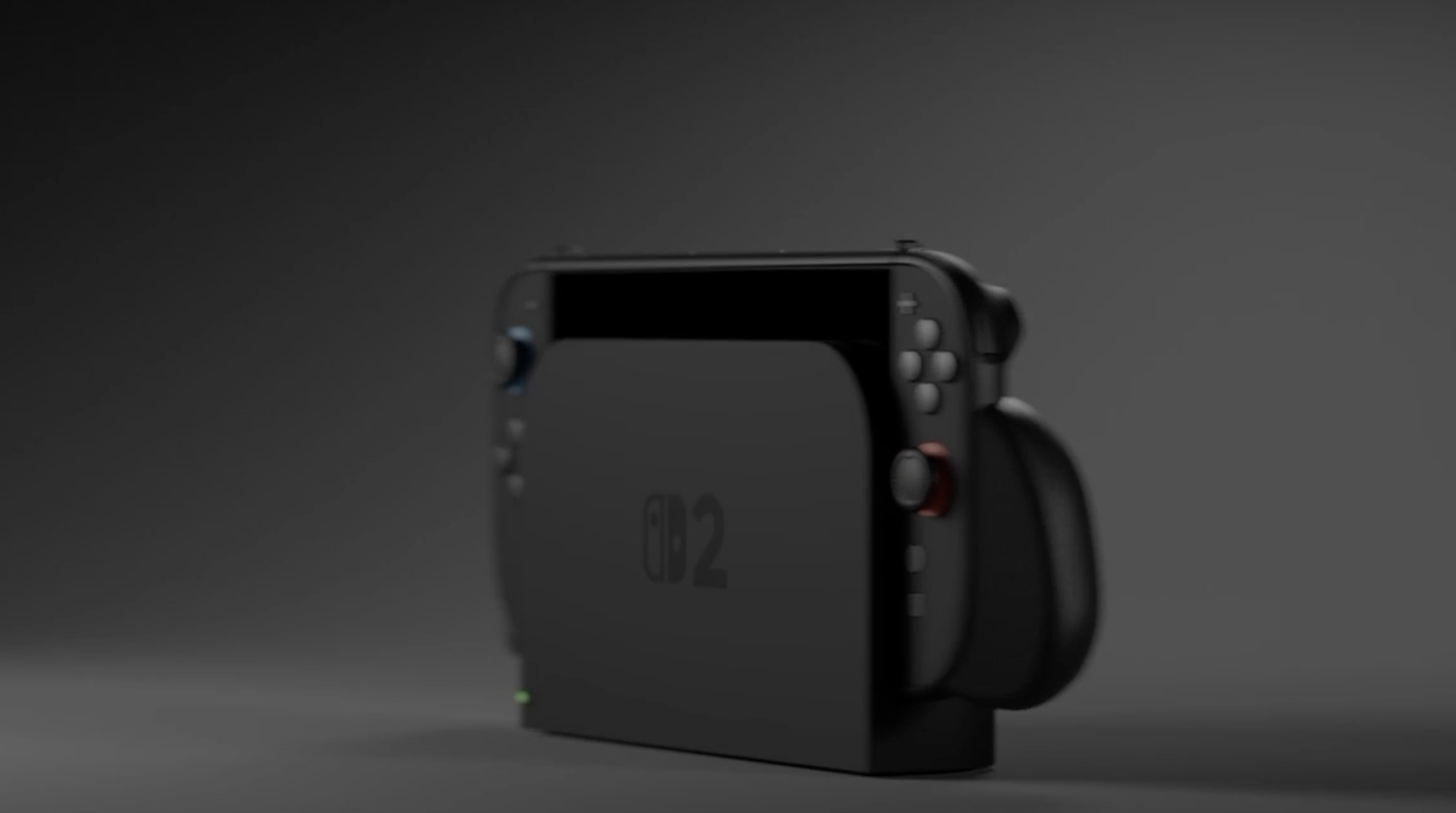 Mockup by Genki of Switch 2 docked with a mockup Switch 2 logo.