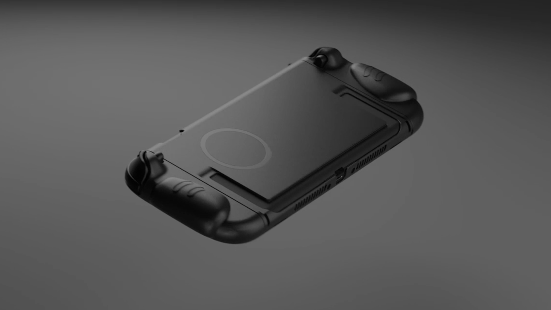 Genki mockup of the Switch 2 with a case on it featuring interchangeable grips.