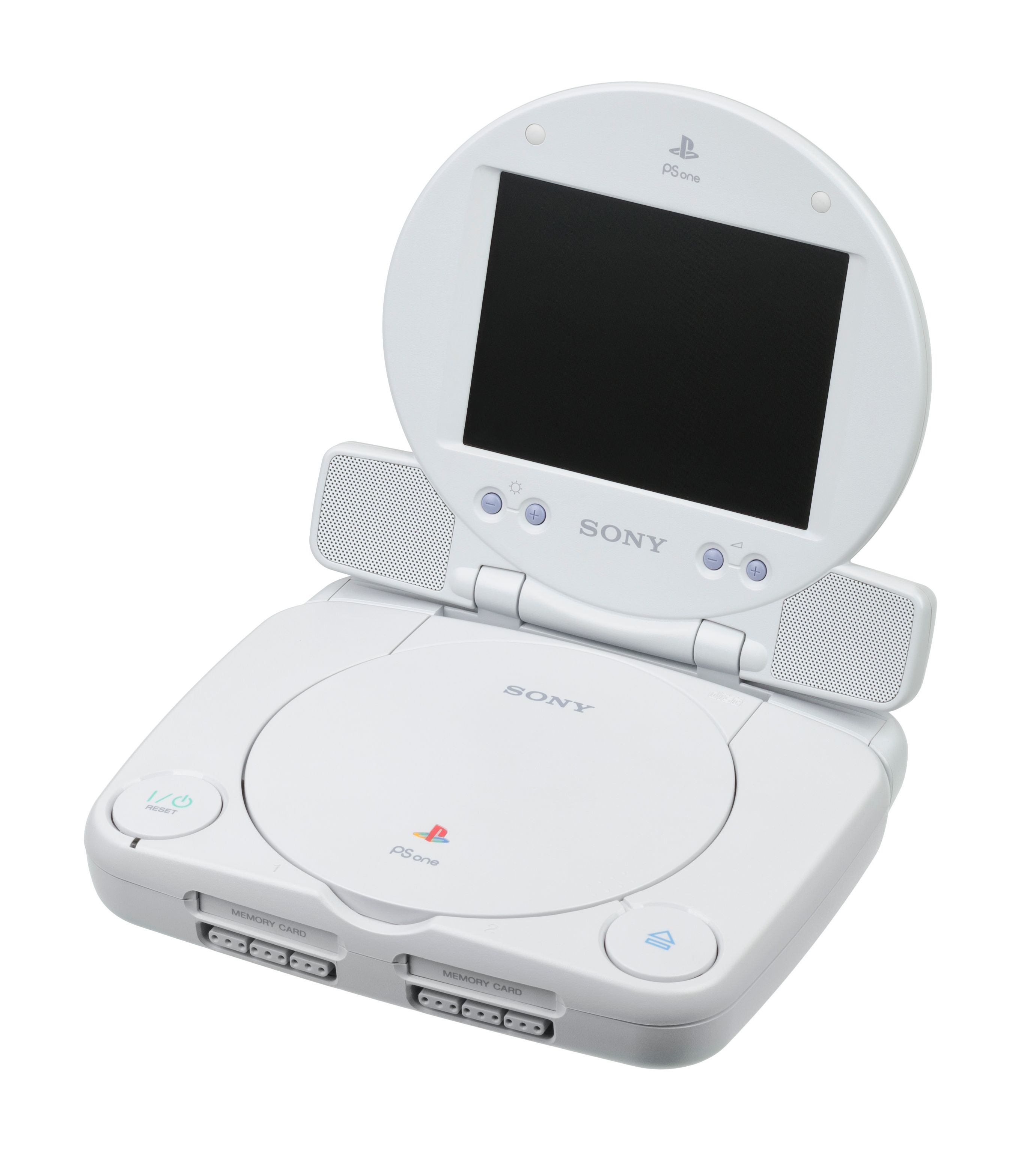 The Sony PSone with official screen attachment