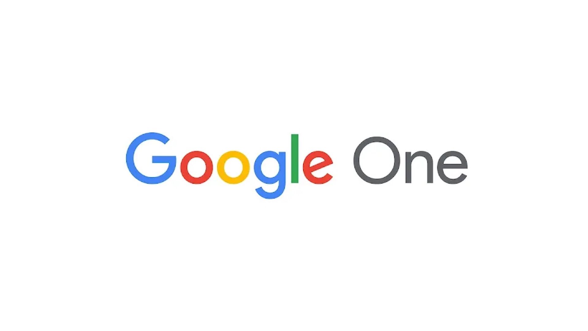 Google One text logo.