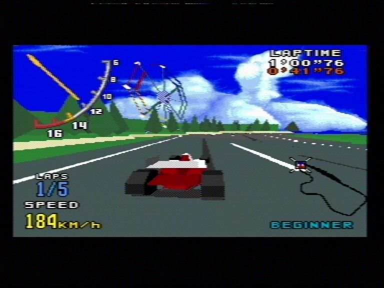 Virtua Racing (Genesis) screenshot.