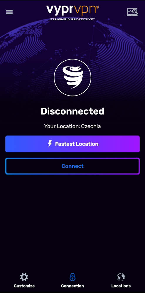 An image of the VyprVPN app.