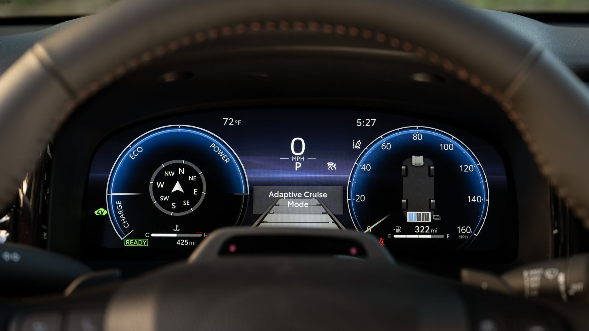 Interior shot of the digital gauge display in a 2025 Toyota Camry 