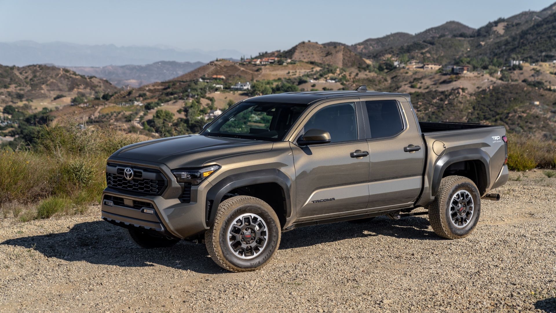 Front 3/4 shot of a 2025 Toyota Tacoma TRD Off-Road