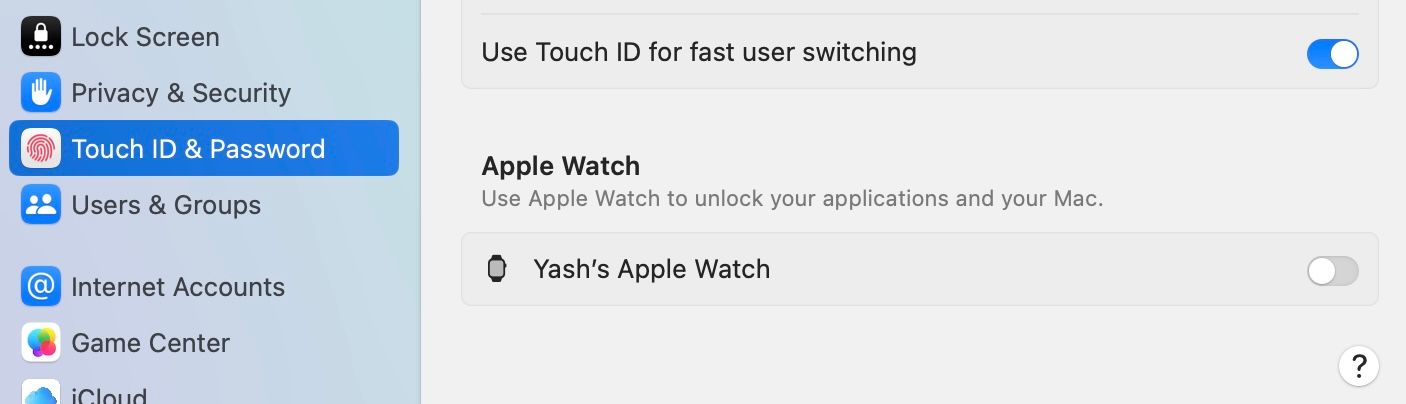 Enabling the Auto Unlock feature in macOS System Settings.