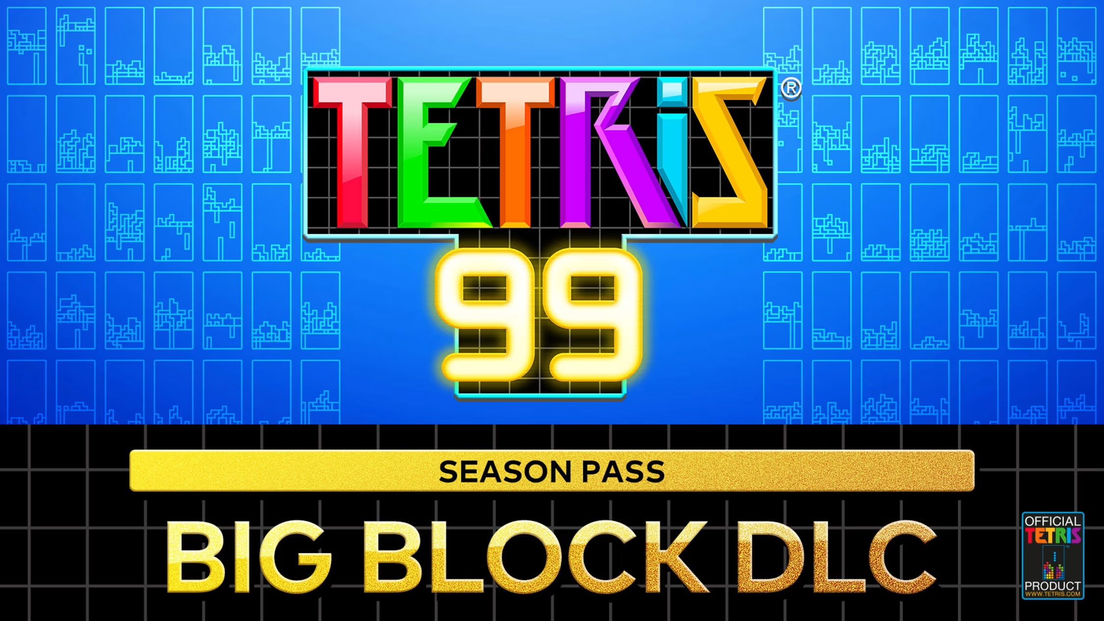 Tetris 99 Big Block DLC promotional image.