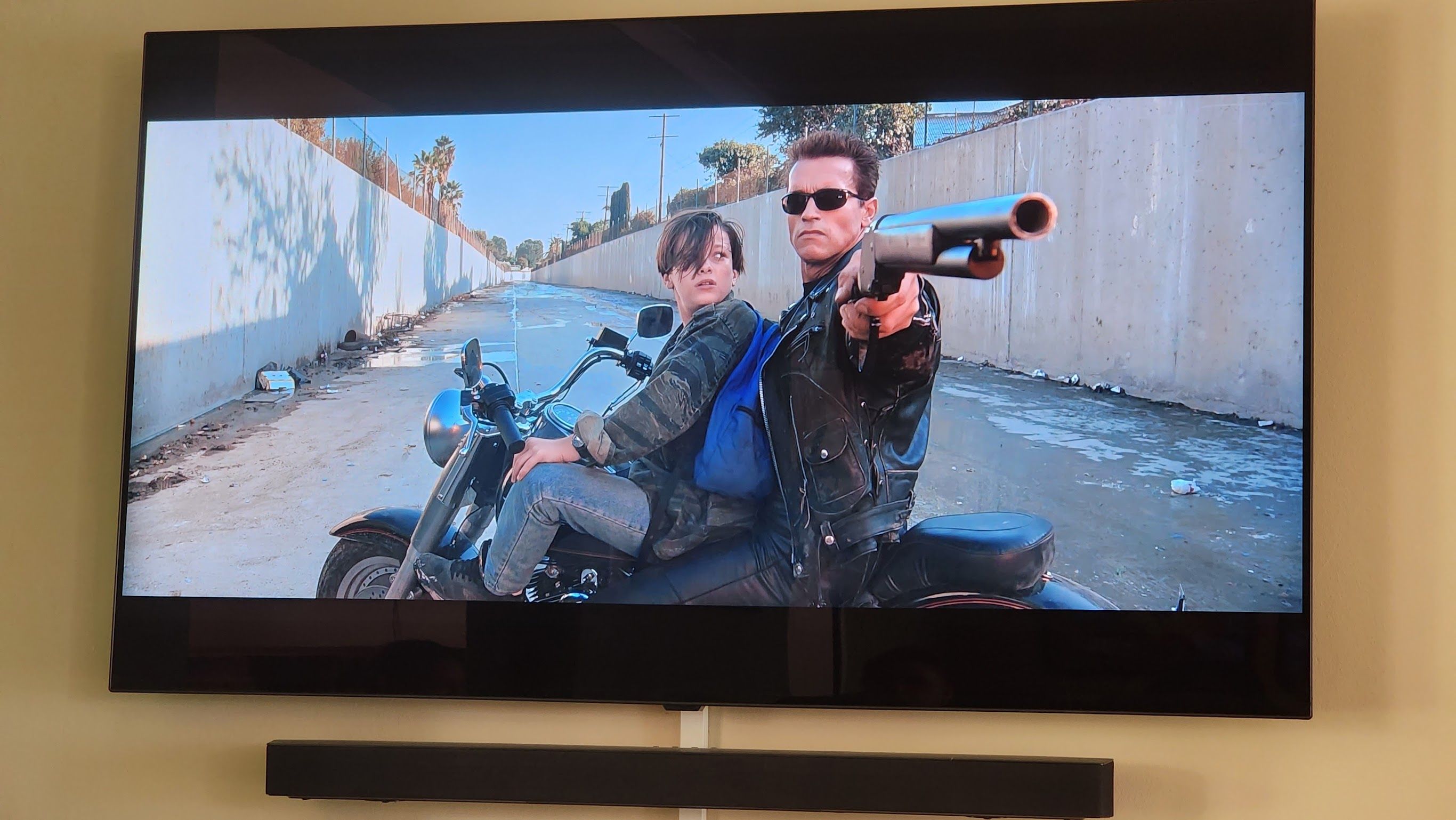 A scene from the Terminator 2 Blu-ray.