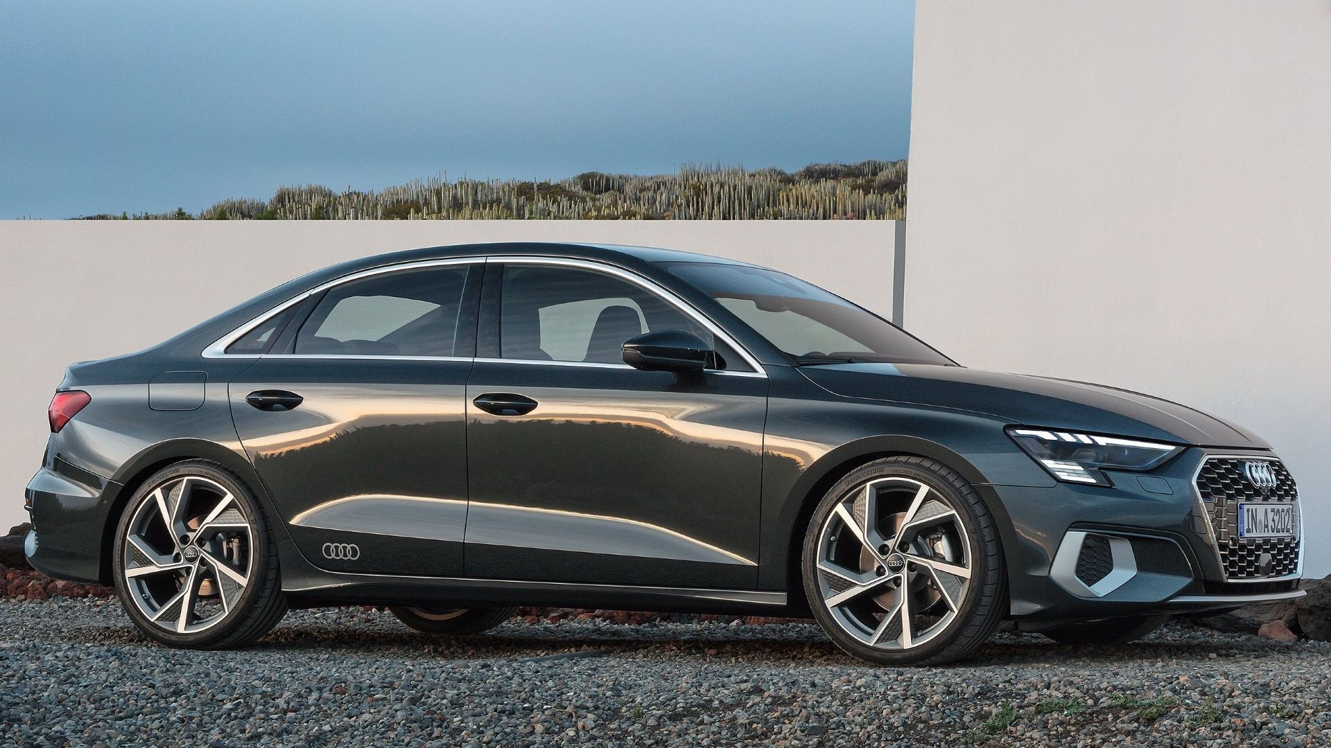 Side profile of a 2022 Audi A3