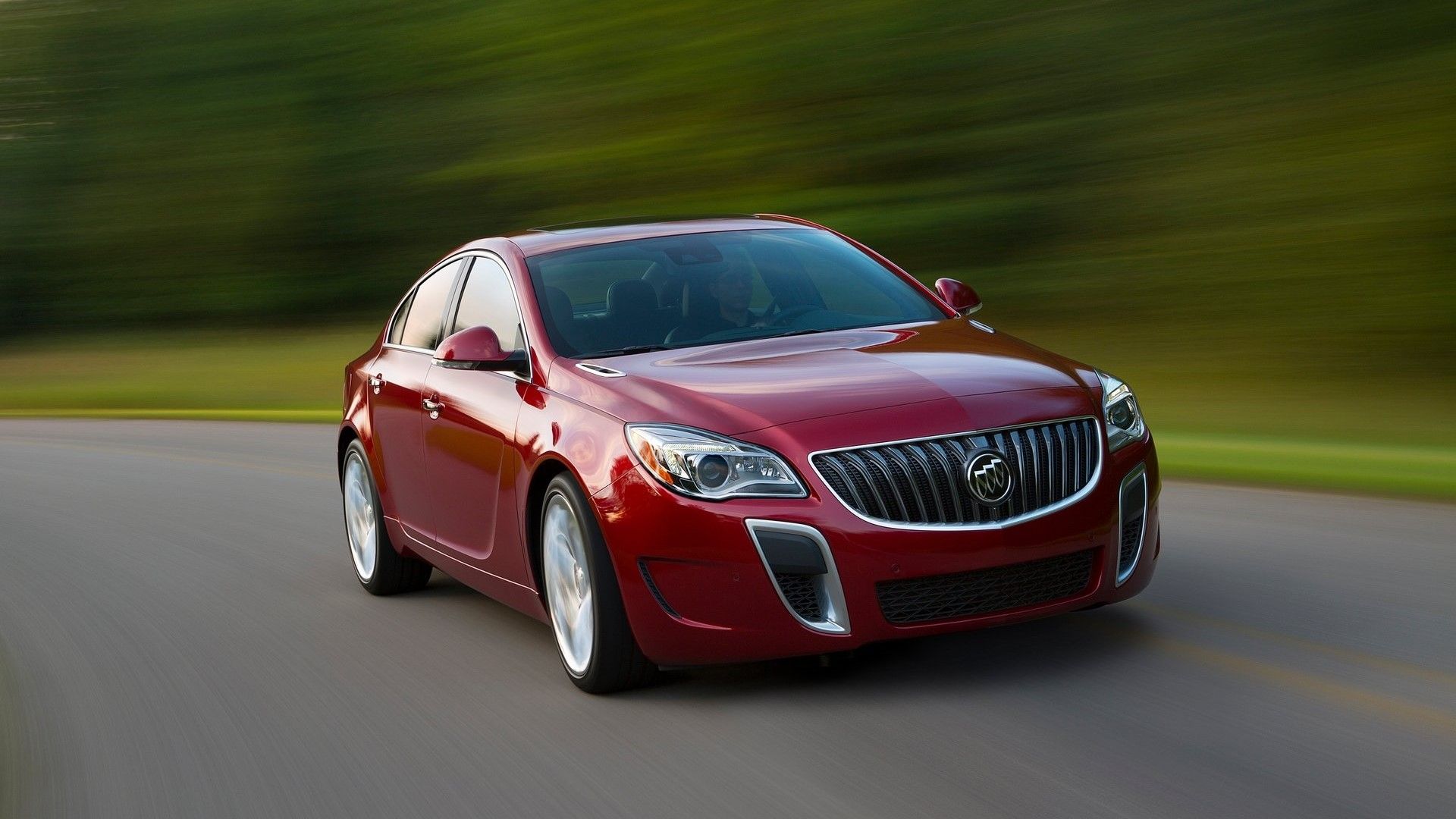 Front 3/4 shot of a 2014 Buick Regal