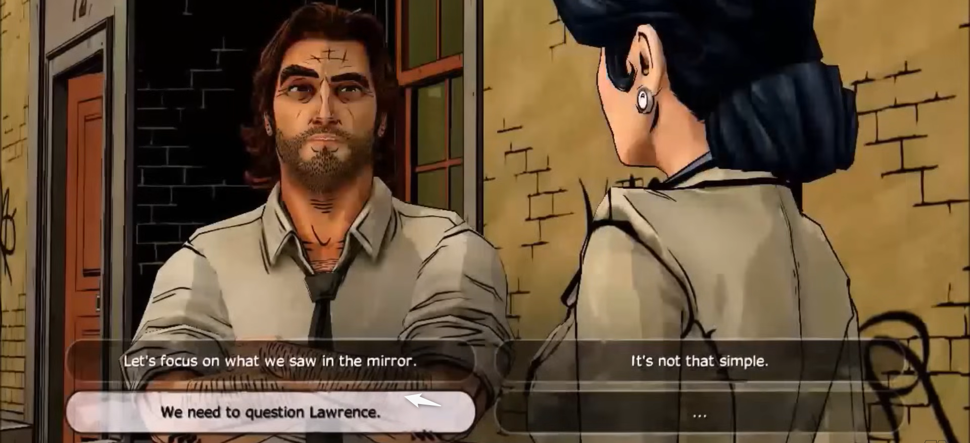 Gameplay from The Wolf Among Us.